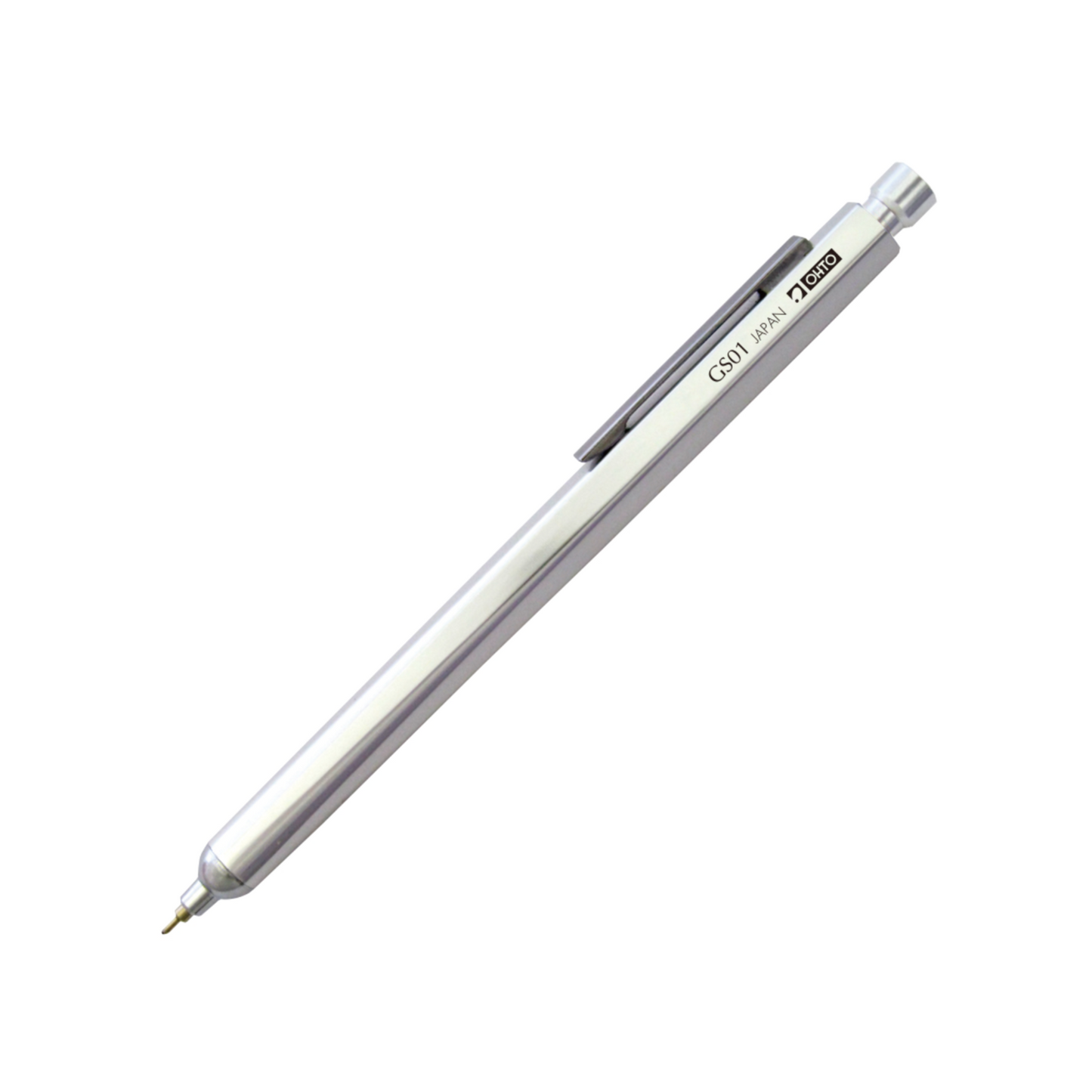 GS 01 Ballpoint Pen Silver | Strong Needle Tip + Soft Ink