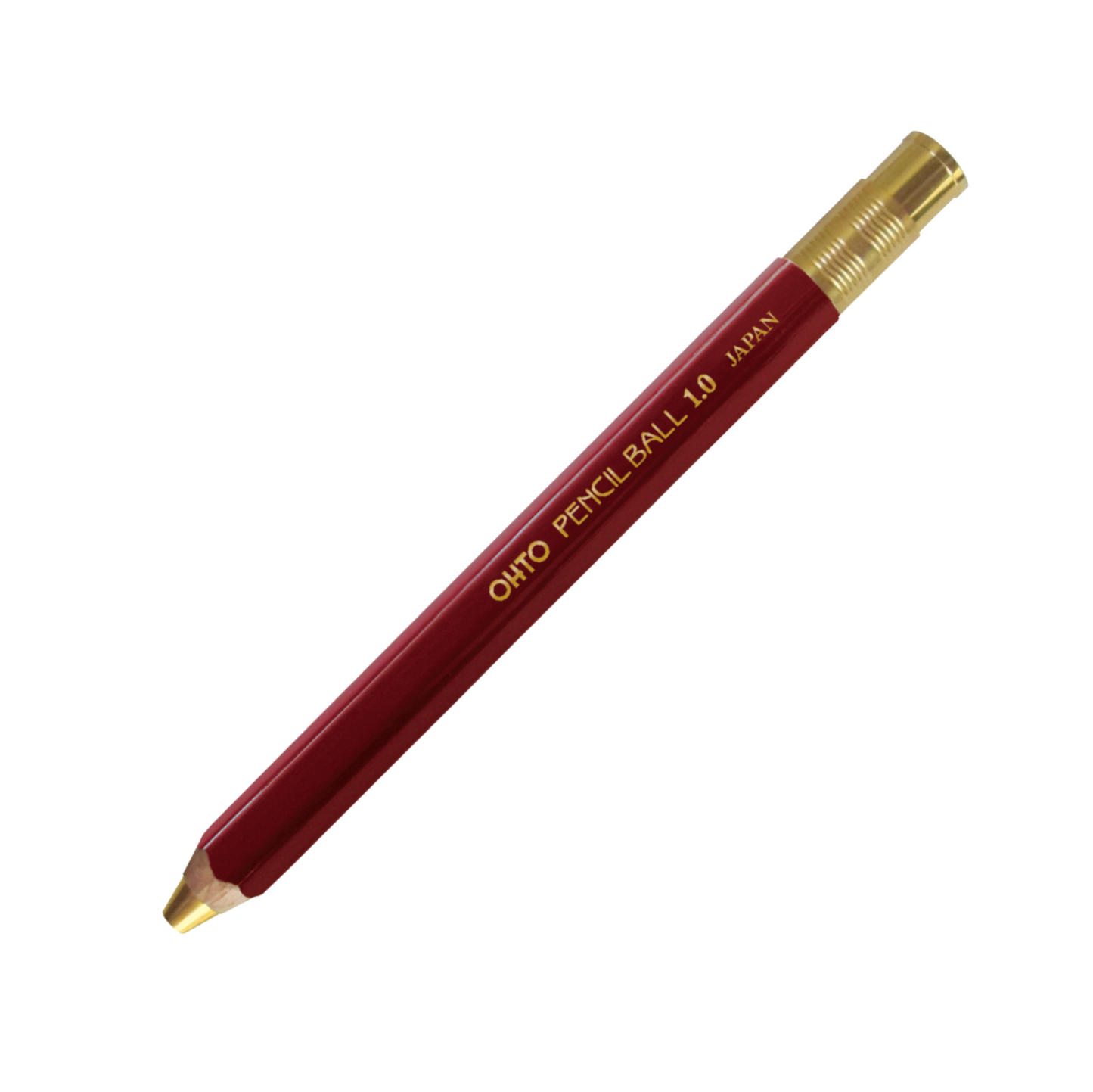 Pencil Ballpoint Pen Wine Red | Cone Tip + Soft Ink