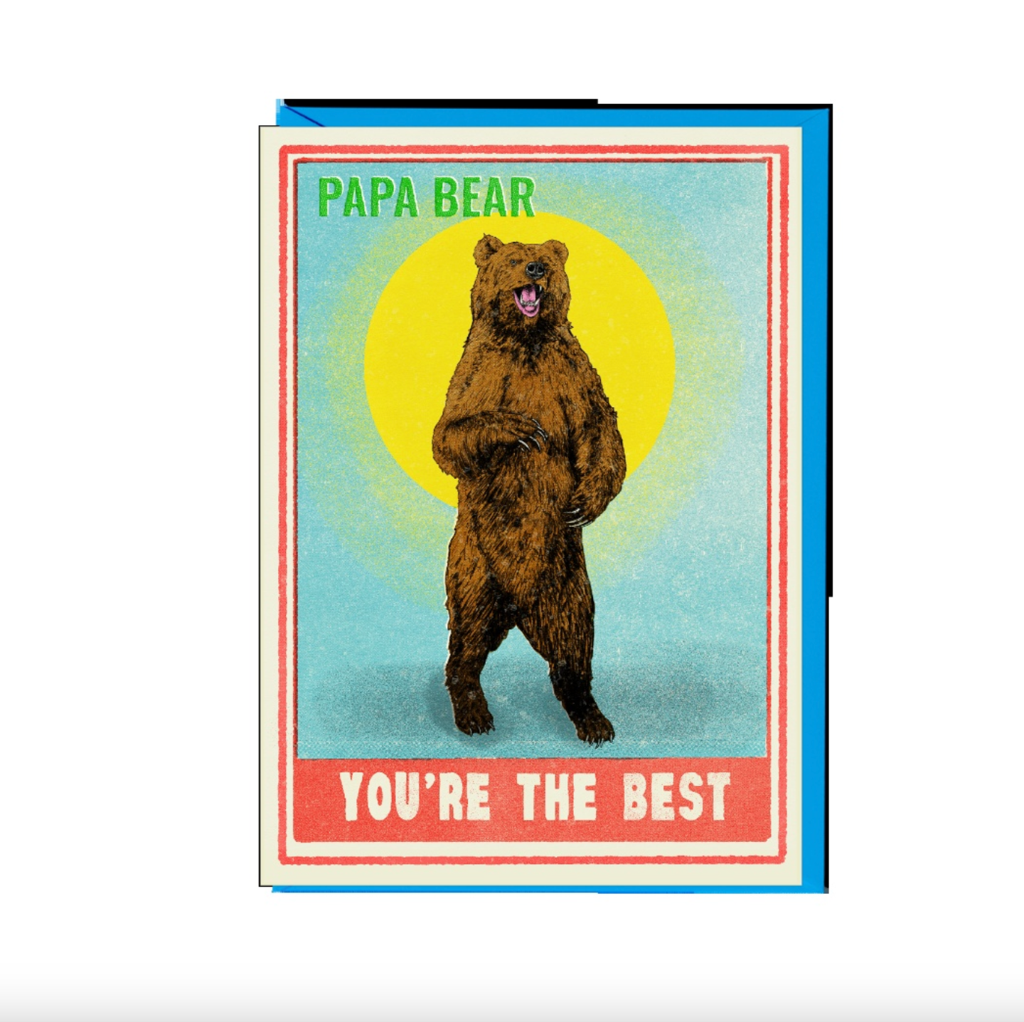 Papa Bear You're The Best Card | Dad Birthday Card | Father