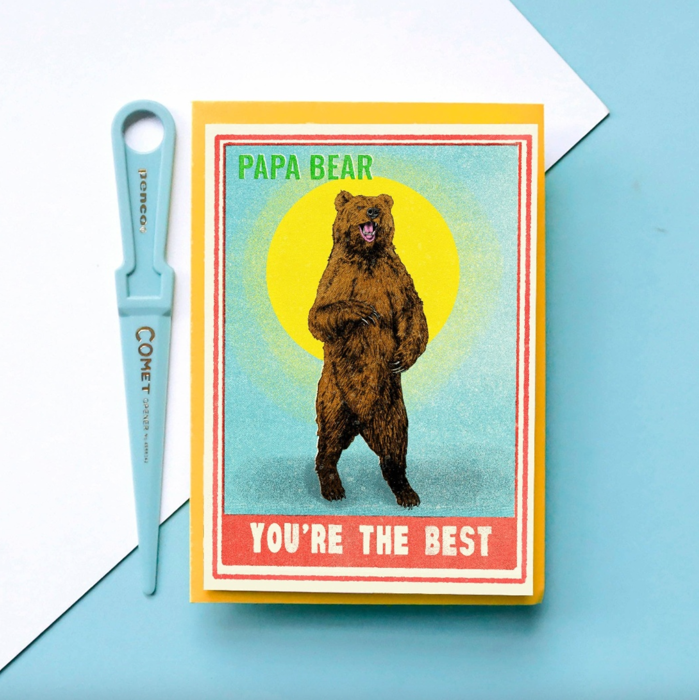 Papa Bear You're The Best Card | Dad Birthday Card | Father